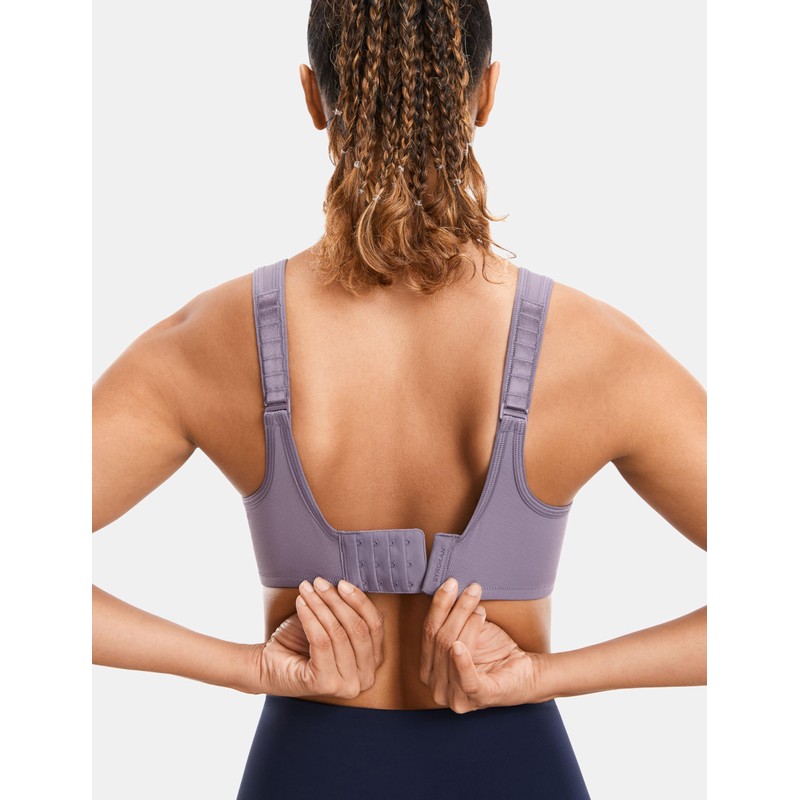 SYROKAN Sujetador Deportivo con Aros de Alto Impacto sólido MAX