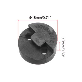 sourcing map 4 Pack 4/4 Violin Mute Violin Practice Mute Violin Silence Rubber Violin Mute Practice Mute Set, Round Style Red for Fiddle 4/4 Violin Volume Control