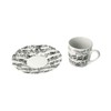 mugesh Vivaldi Espresso Set Two Cups (White) - Great Gift