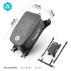 Motorcycle Tank Bag Waterproof 2L Motorcycle Front Pocket with Removable