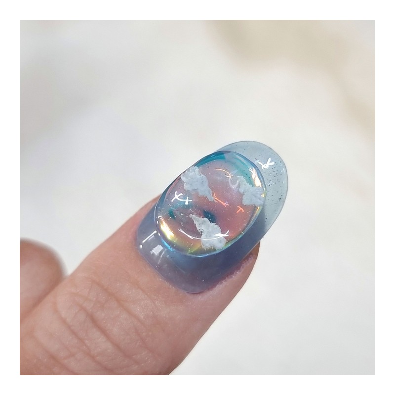 Wary Sky UruUru Handmade Nail Tip - Short Oval /