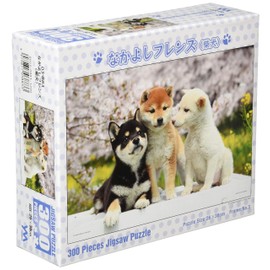 Nakayoshi Friends 300 Piece Jigsaw Puzzle, Shiba Inu, 10.2 x 15.0 inches (26 x 38 cm)