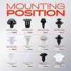 A-Premium 115 PCS (12 Sizes) Car Retainer Clips Kit Compatible
