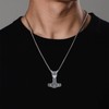Twoowl Celtic Mjolnir Necklace 925 Sterling Silver Thor Hammer Necklace