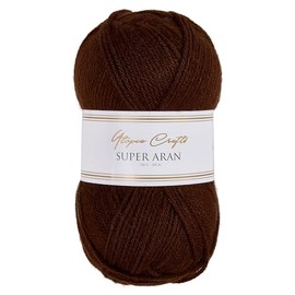 Utopia Crafts Super Aran Knitting and Crochet Yarn 100g (Espresso Glow)