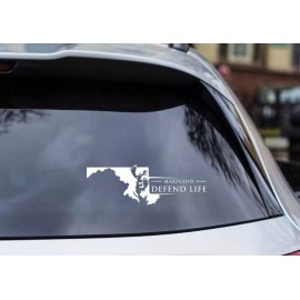 Heritage House '76 Maryland Defend Life Vinyl Cut-Out Pro-Life Vinyl Cut-Out Sticker
