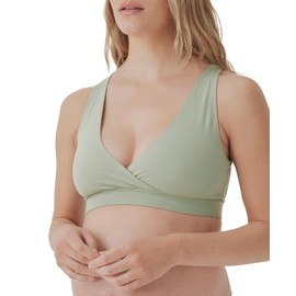 Pact Organic Cotton Maternity Nursing Bralette for Breastfeeding - Stretchy, Wireless