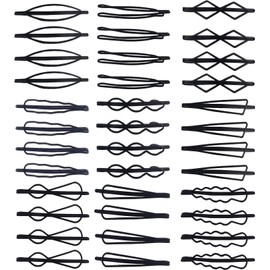 BetterJonny Hair Pin, Black, 36 Pieces, Hair Grip, Patching, Hairpin, Bangs Tight, Hairpin, Hair Accessories, Cute, Ladies, Girls