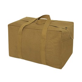 Rothco - Bolsa de lona pequeña para paracaídas, Marrón Coyote, M