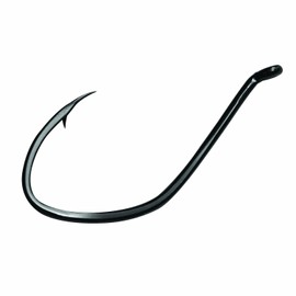 Gamakatsu Big River Bait Hook (3 Per Pack), Unisex-Adult, Fishing Reel,Bait cast,Fishing Rod, 225414, Black, 4/0