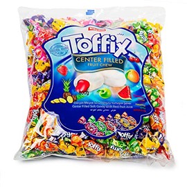 Elvan Toffix 800g Kaubonbons, Fruchtgummi, mit Füllung, versch. Geschmack
