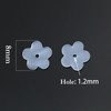 Silicone Earring Backs Stopper for Piercings, Clear Plum Blossom Support