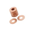 Partuto 20 Pcs 9mm Inner Dia Copper Washers Flat Sealing