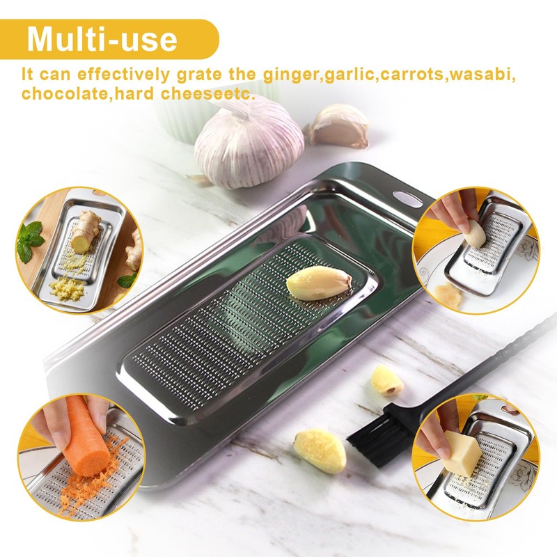 Ginger Grater, Thicken Stainless Steel Ginger Grater Wasabi Garlic Grinding