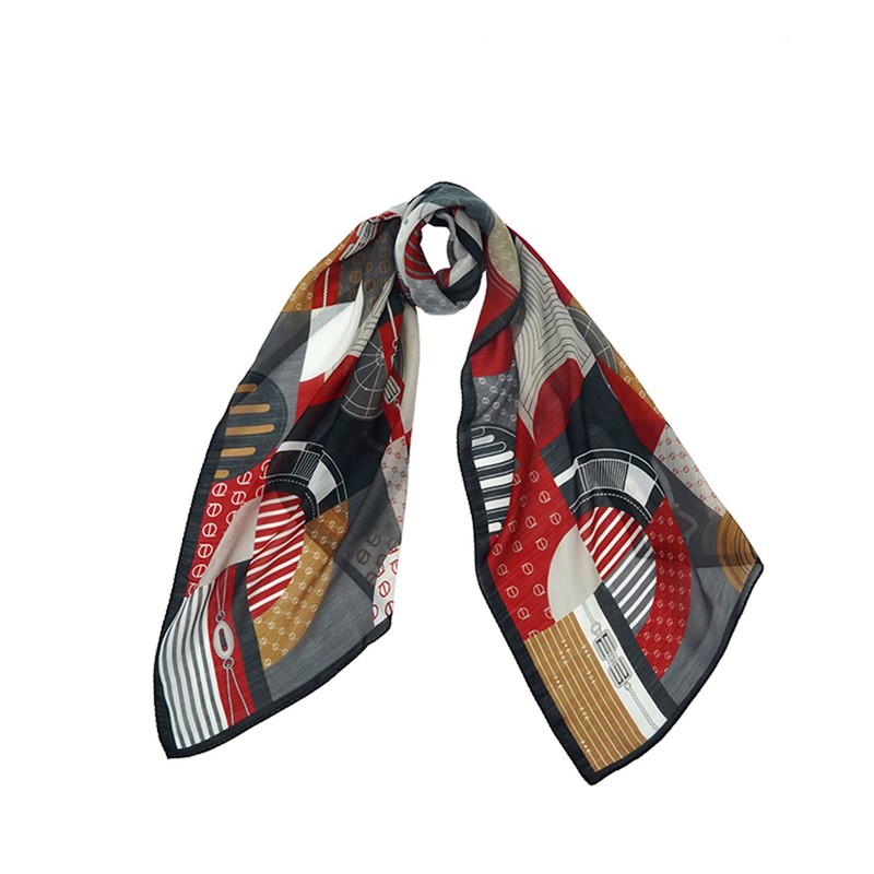 Louis Quatorze Scarf Trenu Wool Silk Long Scarf