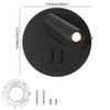 ZEROUNO Hardwired Sconces Wall Mounted Reading Lights with Switch LED