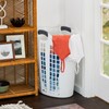Gracious Living Laundry Basket, Easy Carry Flex Collapsible Hamper, 87.5