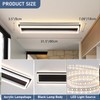 Vloitgol Dimmable Led Ceiling Light with Remote Control 31.5in Modern