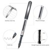Gelanty Rollerball Pens, 16pcs Black Liquid Ink Ballpoint Gel Quick-Drying