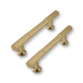 CABDM 10Pack 3.5Inch Solid Kitchen Cabinet Handles Champagne Bronze Cabinet Pulls Heavy Duty Drawer Pulls Cabinet Hardware Kitchen Handles for Cabinets Cupboard Handles