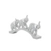 Deco 79 Glam Polystone Elephant Sculpture, 2" x 14" x