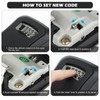 UKOFEW Waterproof and rustproof key box, key box with 4-digit