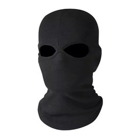 Black Balaclava Mask 2 Hole SAS Style Army Ski Hat Paintball PolyesterBalaclava Ski Moto Bike Face Mask Multipurpose Helmet Liner