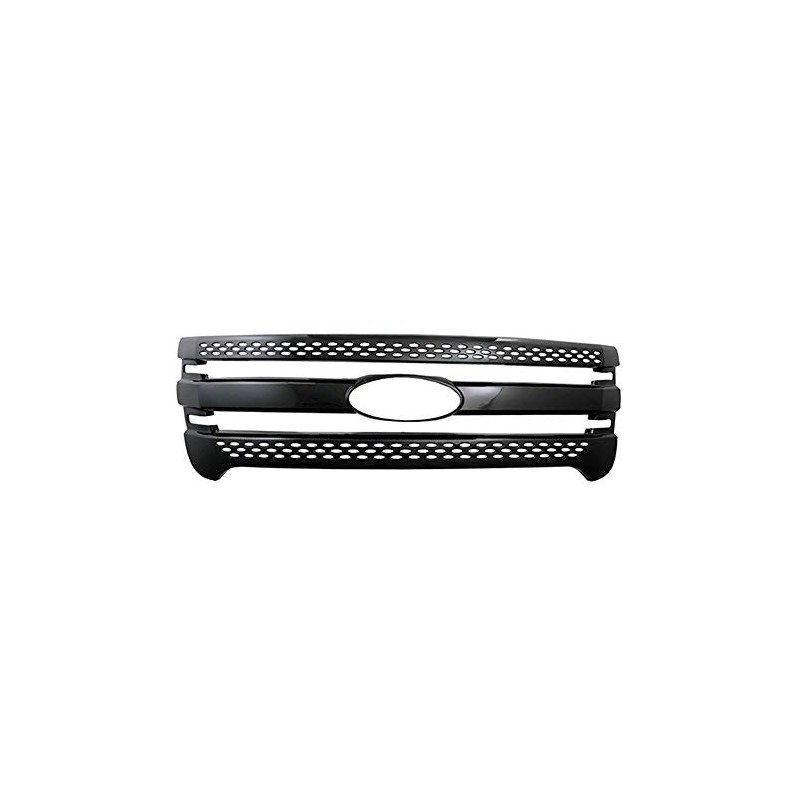 Brighter Design Black Rectangular Horizontal Bar/Mesh Grille Overlay for Ford