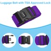 PATIKIL Luggage Straps, 4 Pack Suitcase Straps Adjustable Luggage Belts