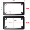 BLVD Matte Black Stainless Steel Motorcycle License Plate Frame Including