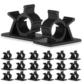 ABOOFAN Clips Negro de de Plástico Organizadores Cables Adhesivos 50 Piezas, Multi-función Almoha...