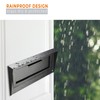 Metateel Through The Door Locking Mail Drop Box with Rain