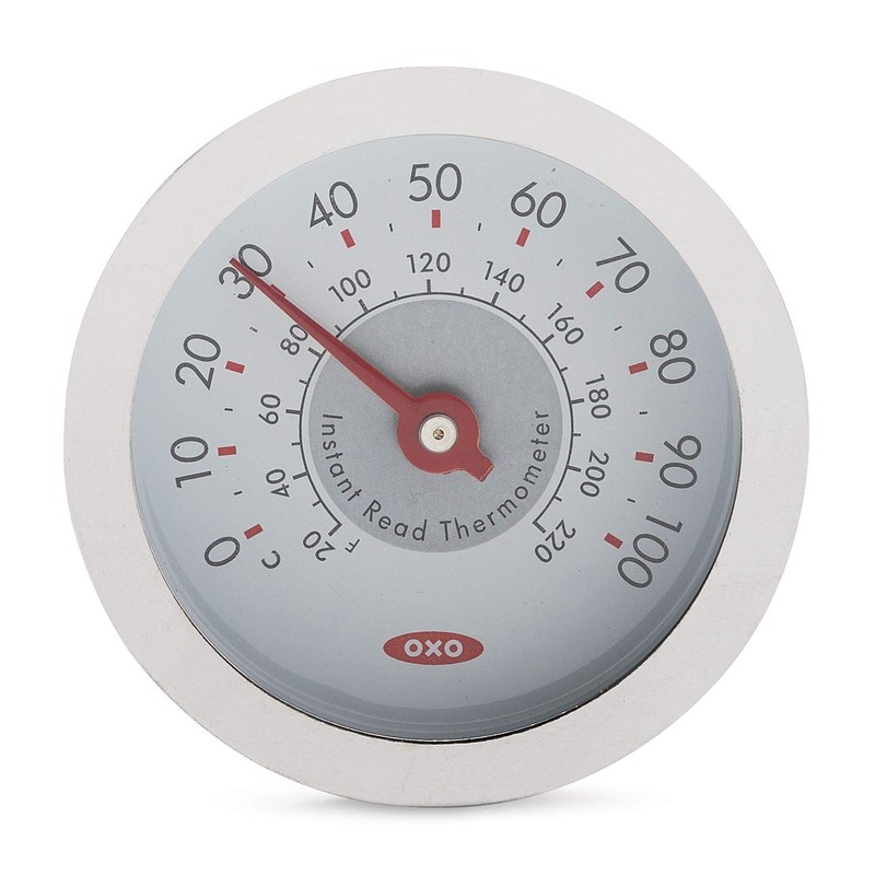 OXO Good Grips Analog Instant Read Thermometer, White, Small (11177300UK)