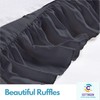 Ruffled Bed Skirt with Split Corners-Dust Ruffle - 18" Drop