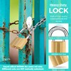 KAWAHA 81/40-2P Brass Keyed Padlock (Keyed Alike, Waterproof, Solid Brass