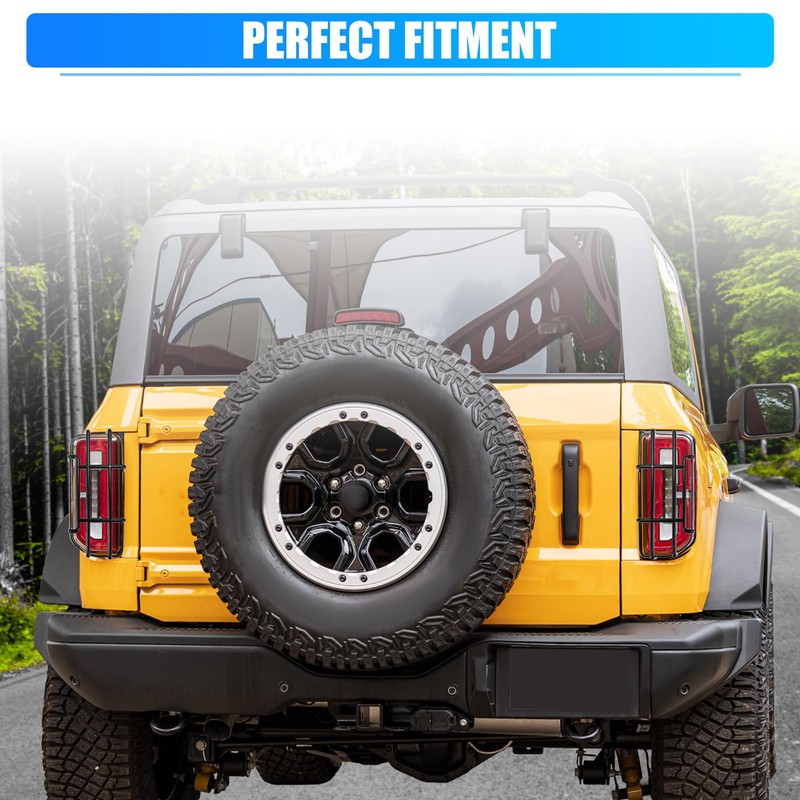 QUARKZMAN 1 Pair Rear Light Protector Cover for Ford Bronco