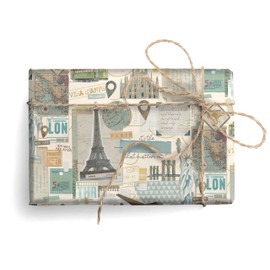 ARKRAFT Gift Wrap Set 3 Sheets XXL 90 x 65 cm Packaging without Plastic Paper FSC (18-9156)