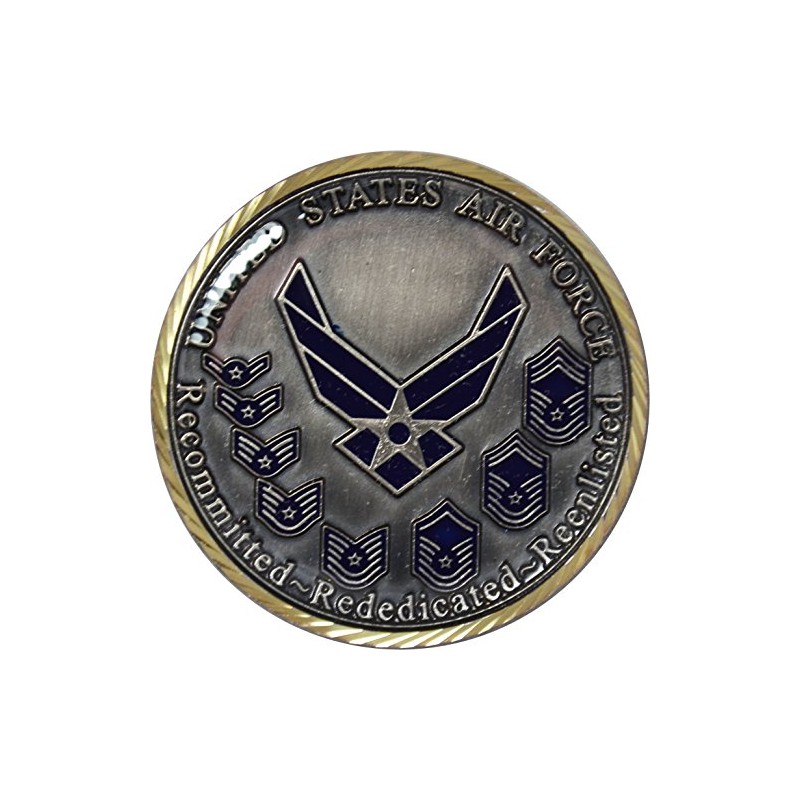 Military Productions Air Force Oath of Enlistment Challenge Coin