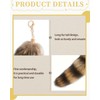 KGDUYC Fox Tail Pendant Key Fob, Fur Tail Keychain, Extra