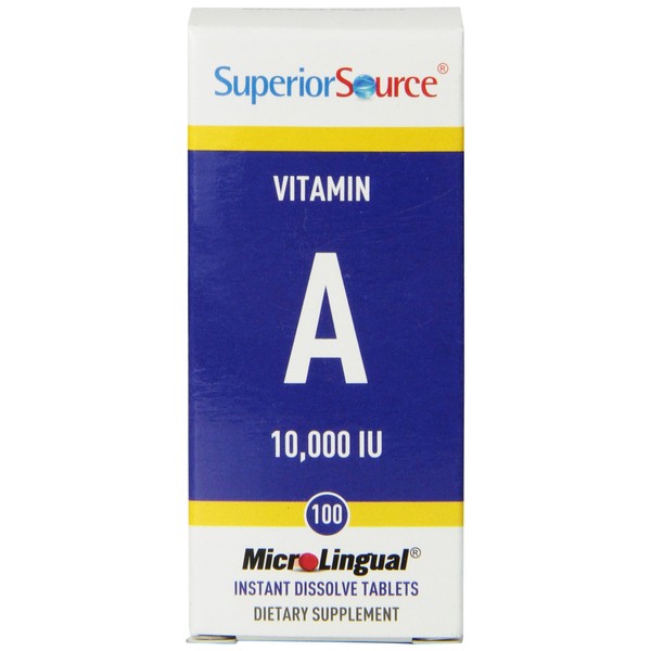 Superior Source Vitamin A 10,000 IU, 100 Count