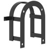 vidaXL Bridle Holder Wall Mounted Black Iron