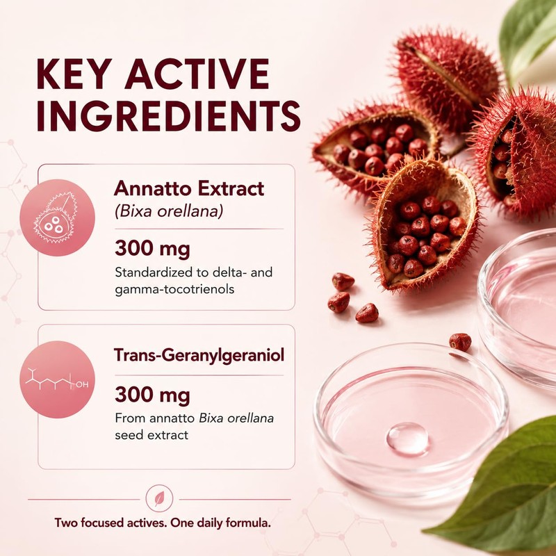 Annatto Tocotrienols Delta + Gamma Formula for Antioxidant Wellness Support