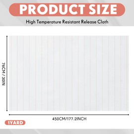 VitalCozy 30 Inch Wide 5 Yard Peel Ply High Temperature Resistant Release Cloth Carbon Fiber Fiberglass Resin Hand Lay up Release Fabric Compatible with Epoxy Resin Gel Coat Air Auto Boat Repair Build