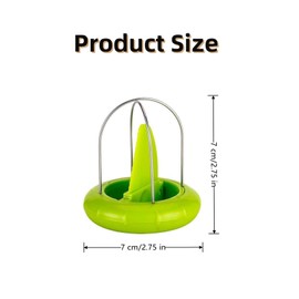 2 PCS Kiwi Peeler Professional Kiwi Cutter Kiwi Tool 2-In-1 Stainless Steel Kiwi Fruit Peeler Kiwi Slicer Tool for Kiwi,Dragon Fruit, Etc.(Green、Yellow)