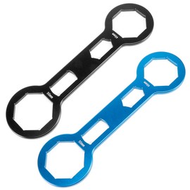 EBTOOLS Fork Cap Wrench, 1.8"/2" Aluminium Alloy Front Shock Absorber Remover Installer Repair Motorcycle Accessories Fits CRF250R CRF450R (Black)