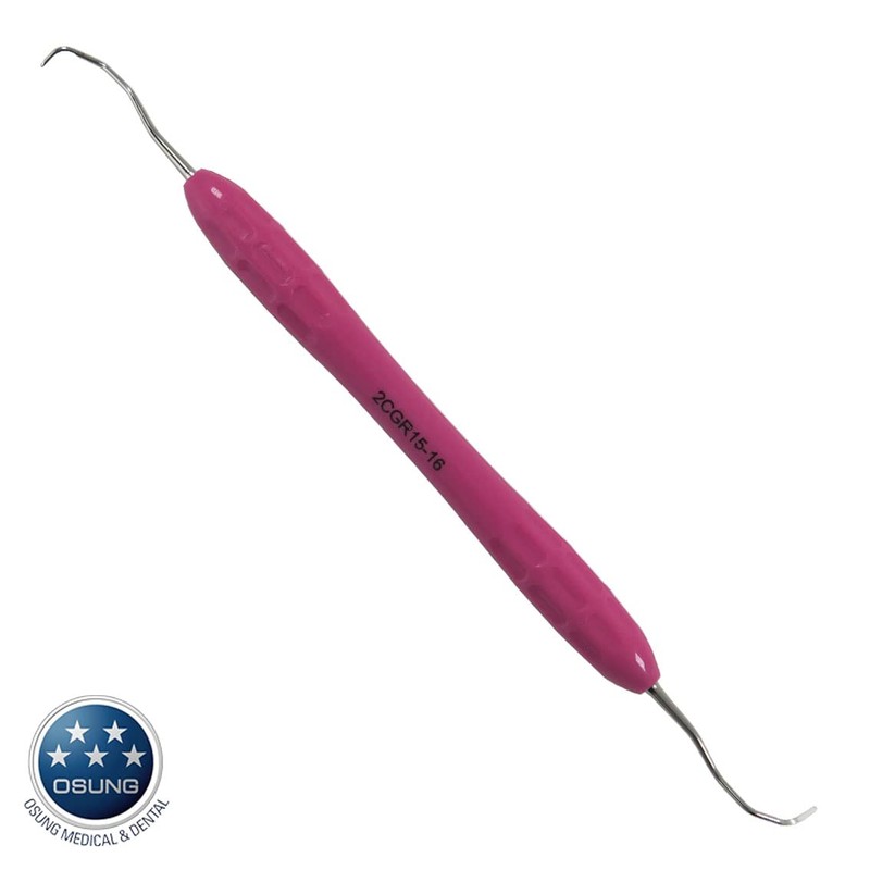 OSUNG Dental Std. Gracey Curette, Softgrip Handle 2CGR15-16 5 pcs