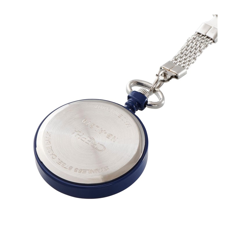 Clefer NB-AL379-NV Women's Pocket Watch, Nurse Watch, Analog Hook Chain,