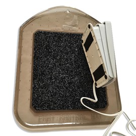 Bequilter Non-Slip Foot Control Pad Sewing Machine Foot Pedal Mat Includes 2pcs Sticky Strips