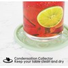HFHOME Silicone Coasters Set for Drinks - 6 Pack With