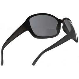 SAMBA SHADES Women's Bifocal Sun Readers Fashion Square Sunglasses with Black 2.00 Power